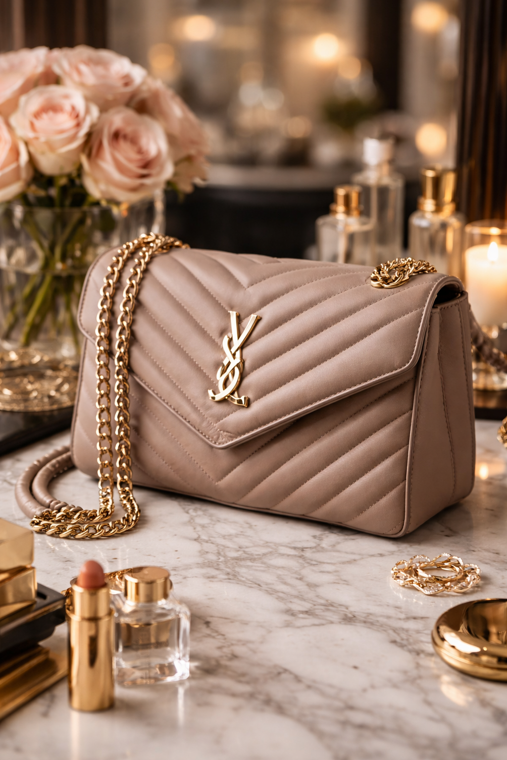 Stylish luxury handbag